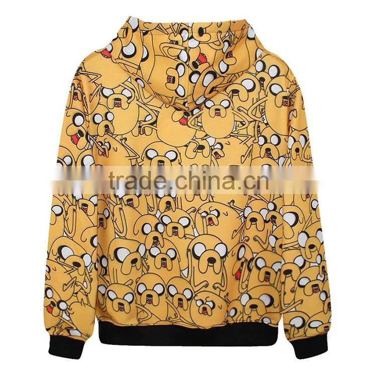 100% Polyester Cheap Wholesale 3D Sublimation Graphic Pullover Oversized Hoodie