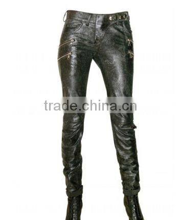 women leather pant
