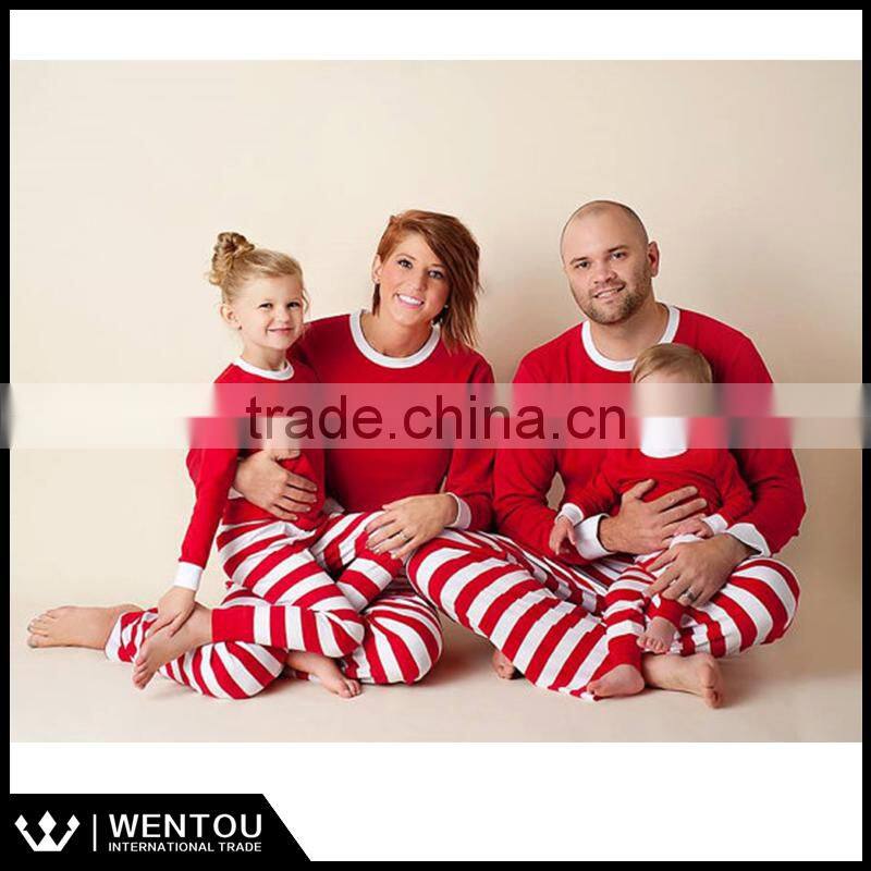 Personalized monogrammed stripekids Christmas Pajamas