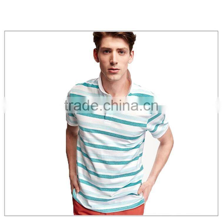 Hot Sale Polo Shirt Cotton Shortsleeve Striped Polo Shirt For Men