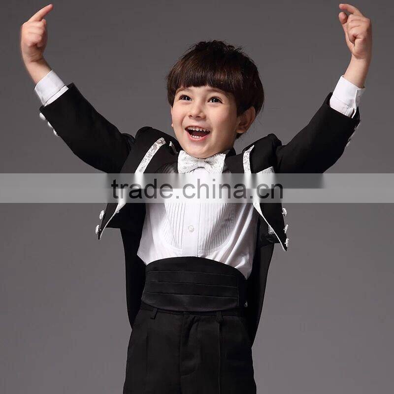 Europe Style Boys Tuxedo For Piano Perfonmance Kids Clothes Set For Host Formal Children Clothing B-NB-CS905-20