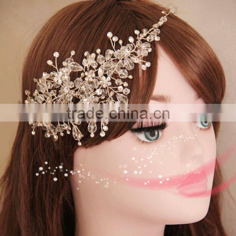 wholesale Crystal ice bridal headpiece