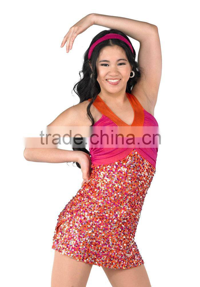 glisten girls' dance stripe wear- sexy costume