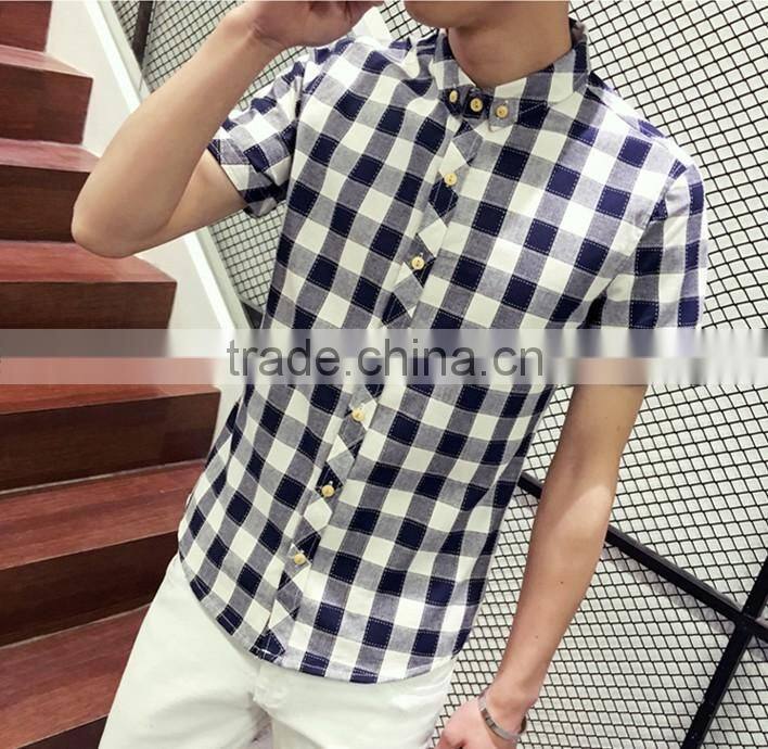 Plaid shirt sleeves with cultivate one's morality business