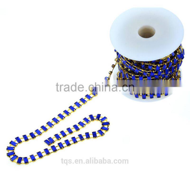 New Design Square Violet Acryl Diamantes de imitacion Recorte