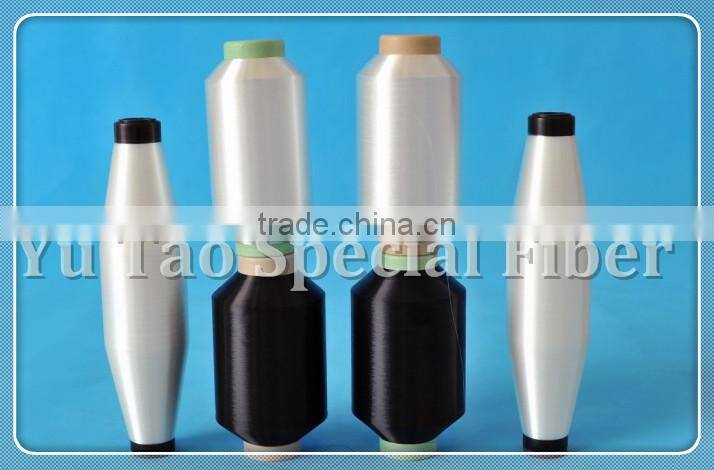 Low melting polyester covered yarn