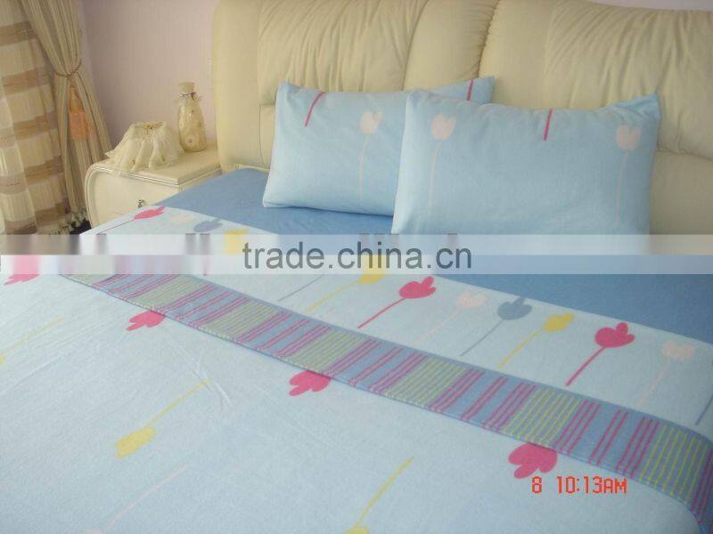 100 pct polyester queen sizemicro polar fleece bed sets