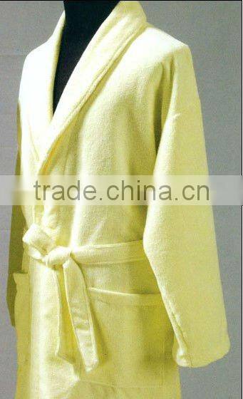 cheap terry velour hotel bathrobe