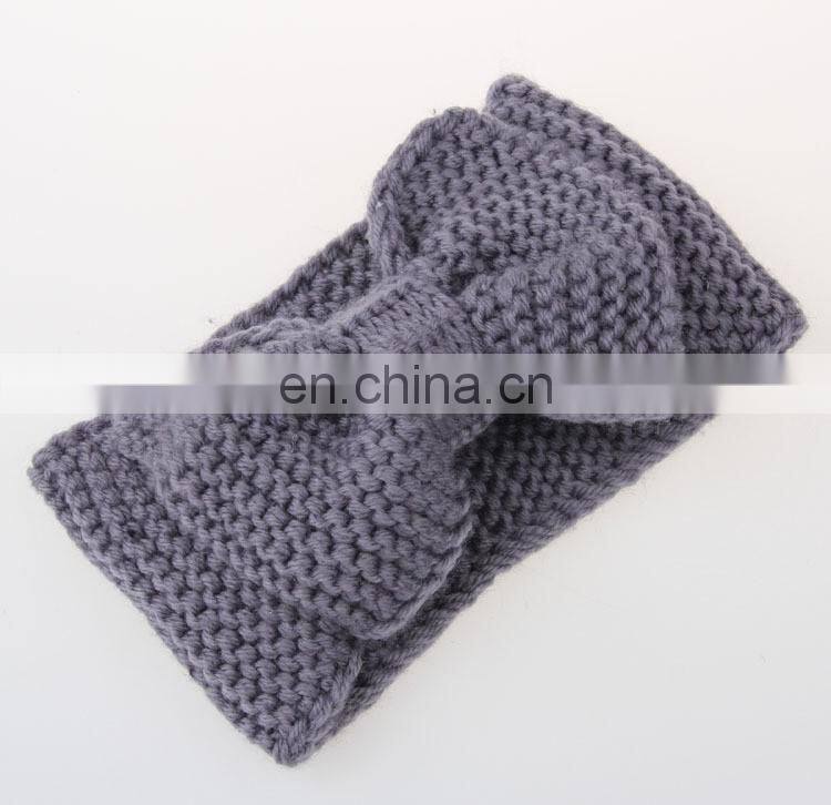 fashion Winter Spring Knitted Bow Headband