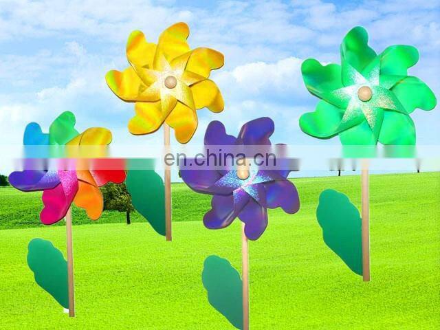 New colorful plastic windmill toys customer LOGO windmll toys