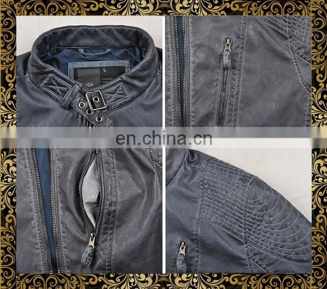 2015 new model designer motorbike leather jacket