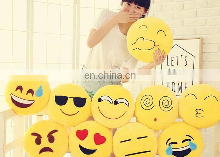 Stock Designs OEM&ODM Accepted Plush Emoji Pillows