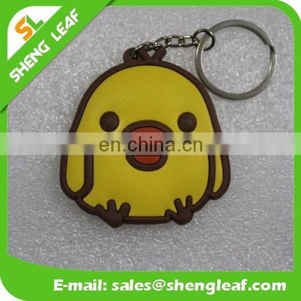 Cartoon Shape 3D Soft PVC Rubber Keychain Custom