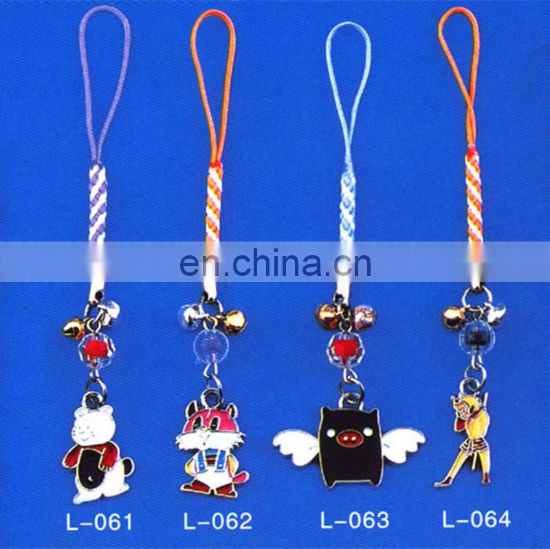custom metal mobile phone strap, christmas gifts mobile phone charms