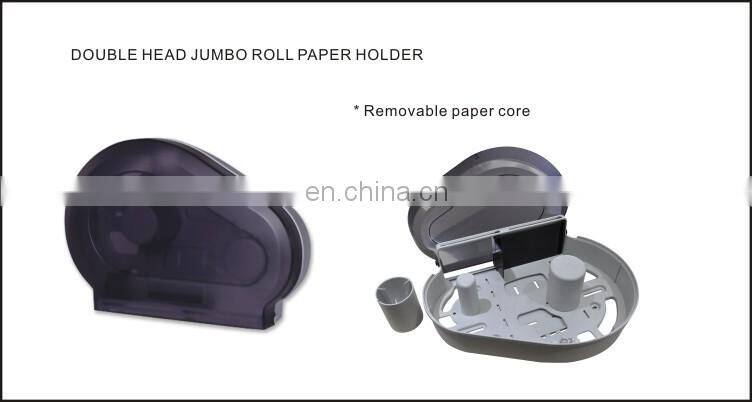 Black jumbo roll hand paper dispenser , hanging bathroom paper towel holder