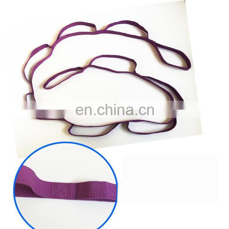 New Design custom print Polyester Cotton Stretching Yoga Strap