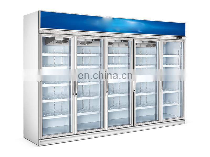 Auto Defrosting System Commercial Display Refrigerator,Showcase Freezer For Food