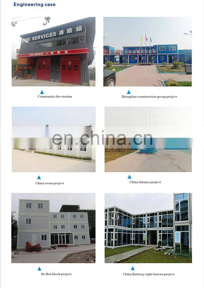 luxury modular flat pack container house with toilet bathroom office
