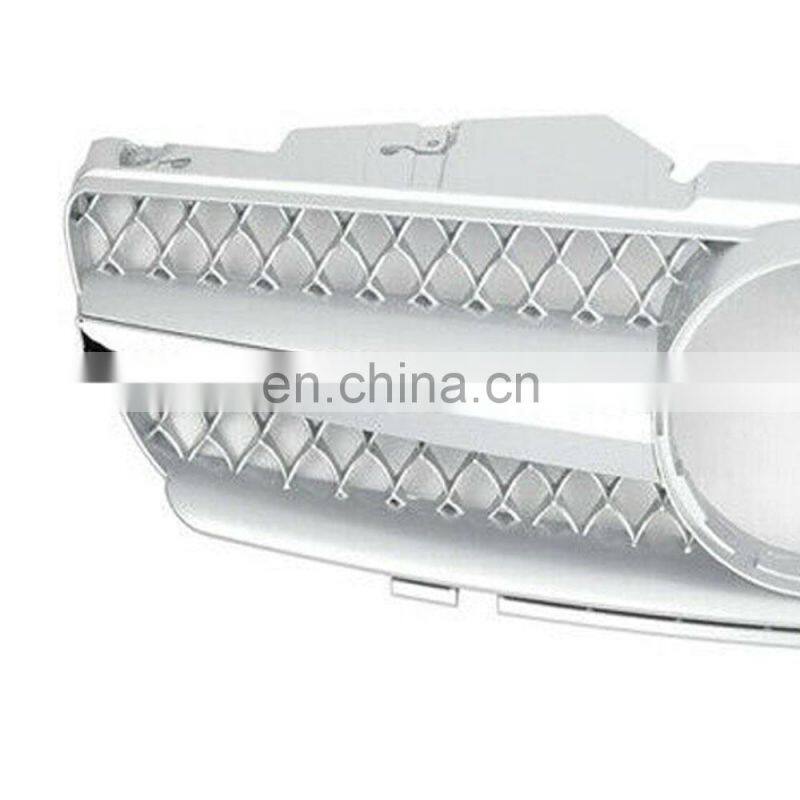 Silver Grille Grill Fit 03-07 For Mercedes Benz R230 SL-Class SL500 SL600