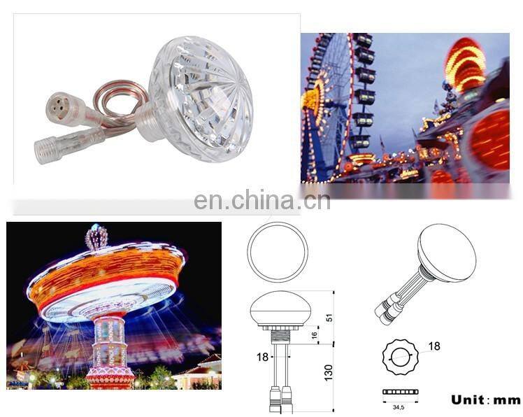 Auto program led rgb funfair led pixel lights amusement led light
