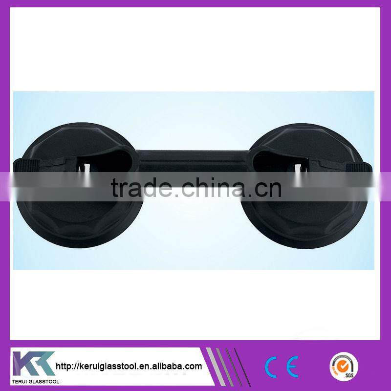 Die-cast aluminum suction cup glass lifter 2-cups suction king (V075)