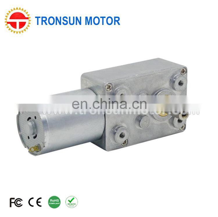 High Quality right angle 6v 85rpm dc worm gear motor 12v 24v 5rpm 46GF370