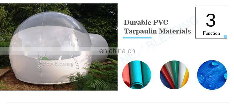 Factory cheap inflatable clear bubble tent for camping under the stars bubble tunnel
