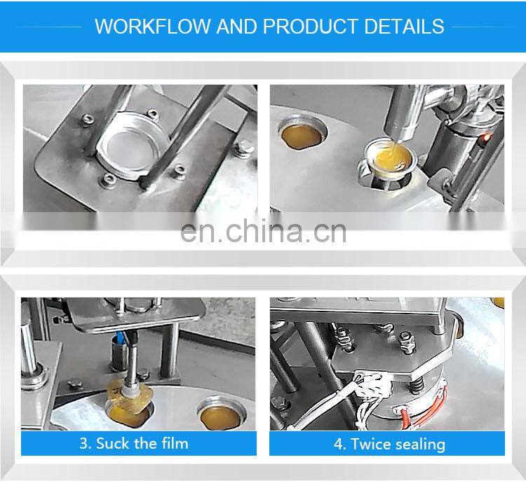 china factory price jelly yogurt ice cream cup filling and sealing machine