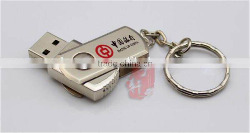 Wholesale metal USB 2.0 32GB rectangle USB flash drive made in China