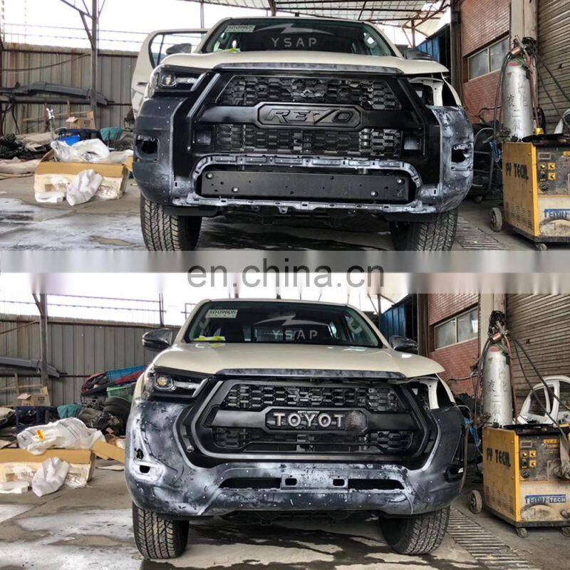2021 New Style factory price black Grille for Hilux revo Rocco
