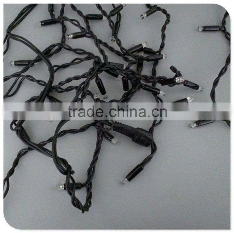 rubber cable led christmas icicle light with end connector