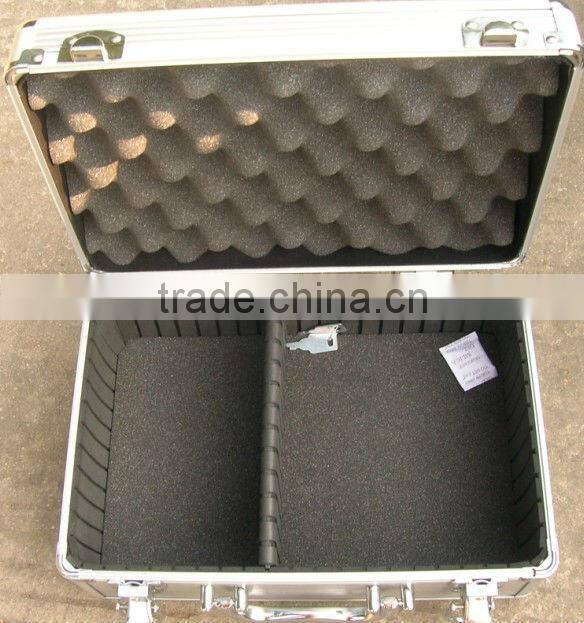aluminum alloy camera case with safe lock and high density foam lining