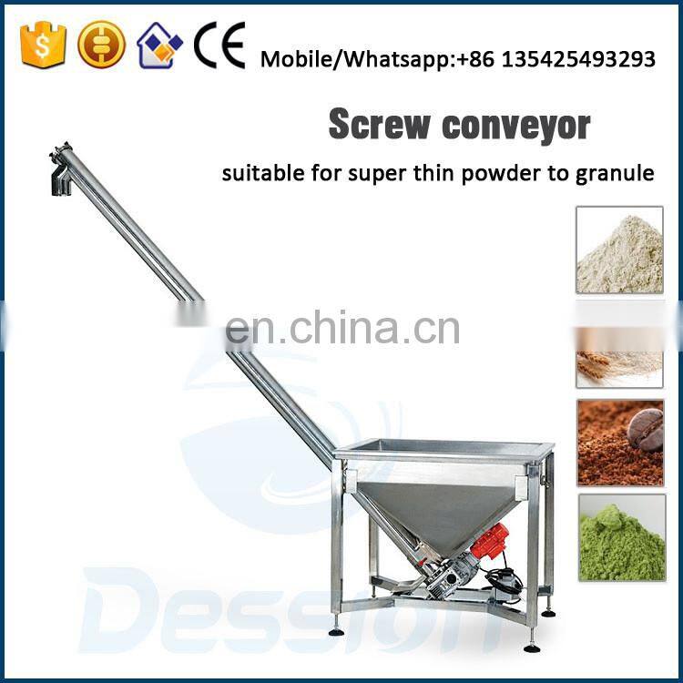 Vibrating Hopper Inclined Screw Conveyor / Auger Feeding Machine