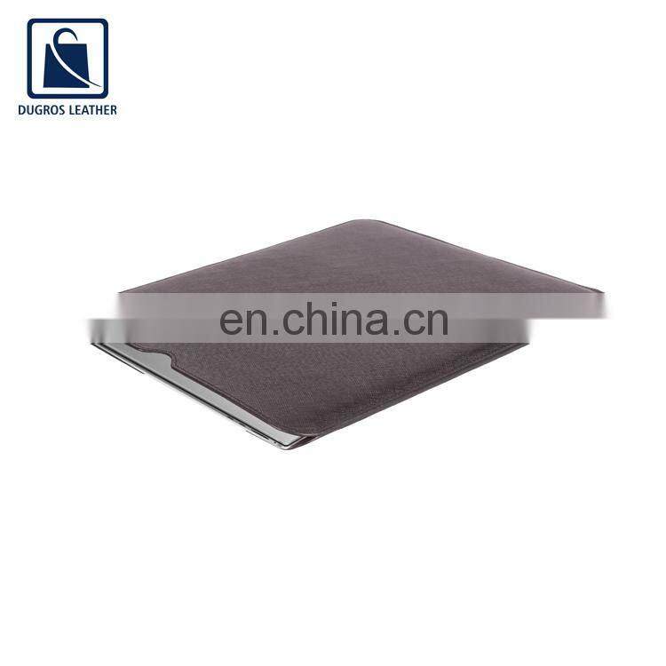 2021 New Arrival Matching Stitching Suede Lining Fashion Style Unisex Wholesale Genuine Leather Tablet Sleeve Bag