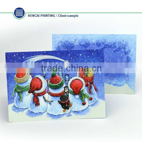 2014 hot sale custom made decorative greeting card