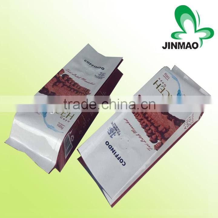 Misture proof side gusset coffee bags packing