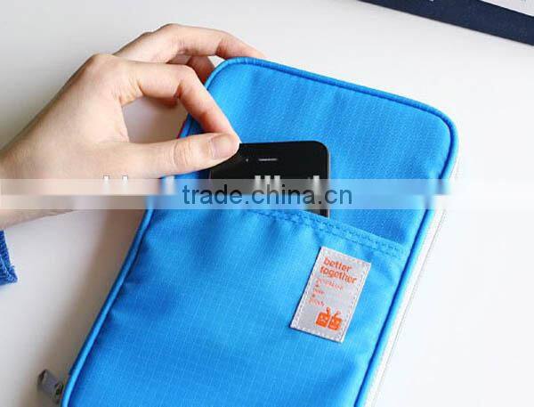 Beautiful recycle canvas passport holder