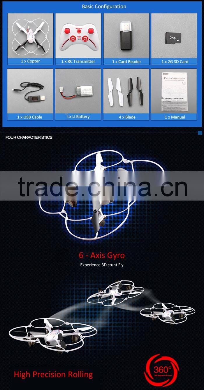 Hot Selling Syma X11C 4 Channel 2.4G RC Helicopter with 2MP HD Camera