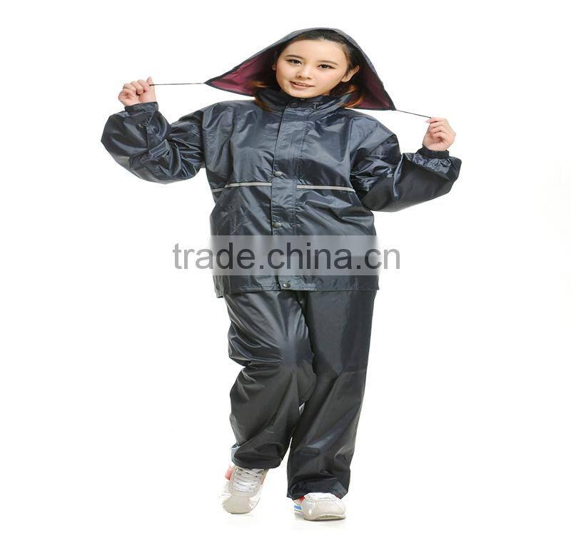 YANLI 100% waterproof, oxford poncho raincoat/rain poncho for adult