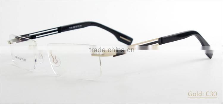 Rimless new style cheap fashion 2014 latest optical eyewear frames