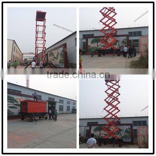 JINCHUAN 300-1000kg motorized lifting platform 4-18 m material lifting platform hydraulic lifting platform