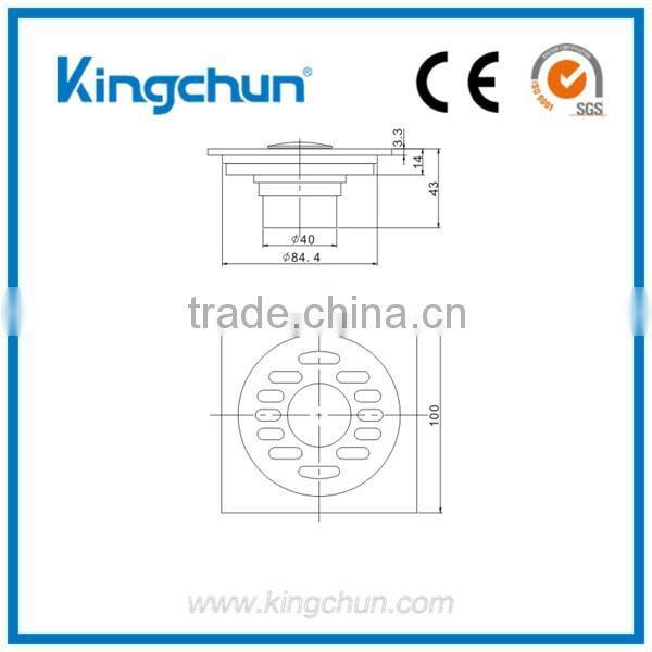 Favorable Price High Quality lavatory floor sink drain waste gate fitting (J8008-D)