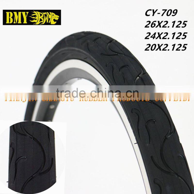 high quality bicycle tyres 24x2.125 bicycle parts black mountain bike tires 24x2.125 for sale