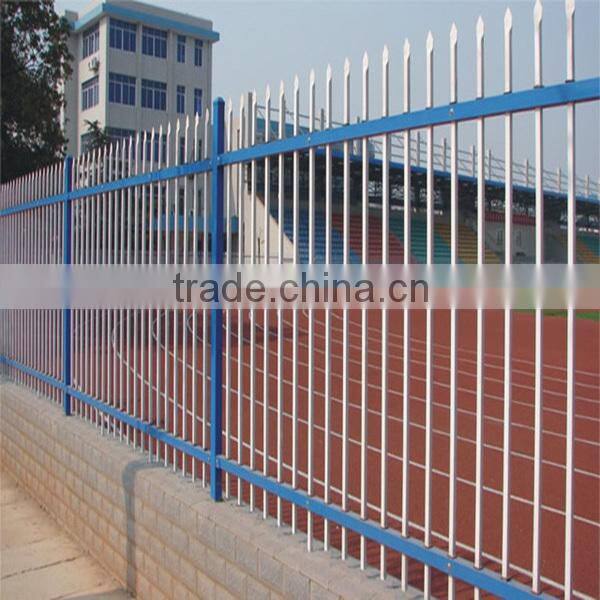 Hot dip galvanised tubular metal fence panel