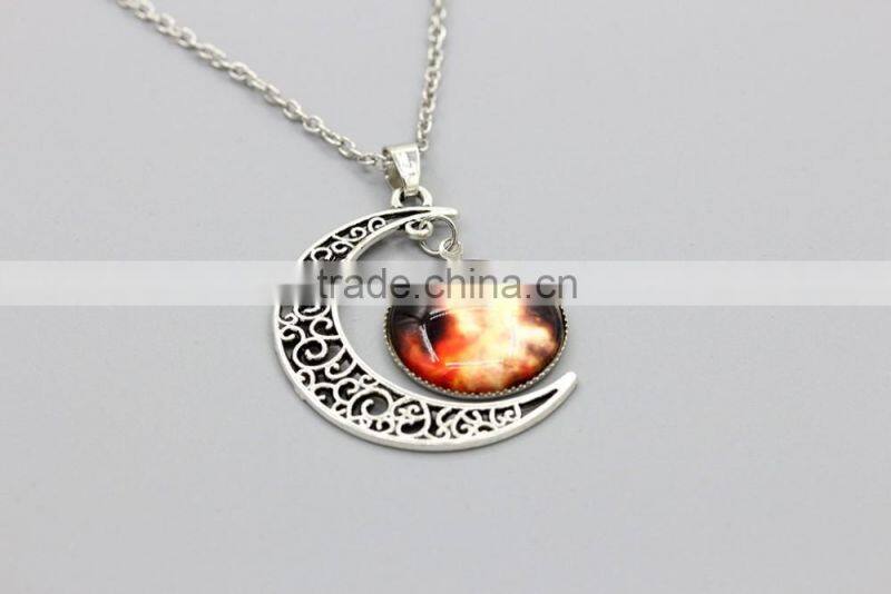 Factory wholesale sky Moon time necklace star cross jewelry