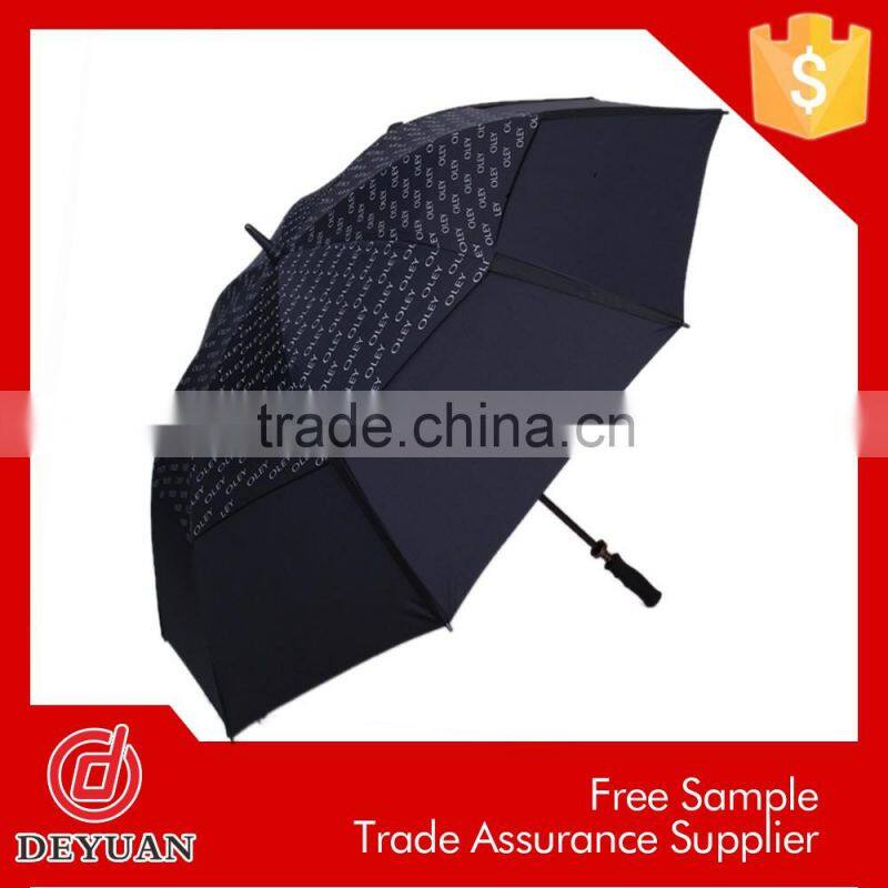 made in china fiberglass auto open classical golf umbrella