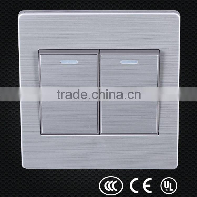 New style 86 type stainless steel one gang one way switch, switch plates , wall plates