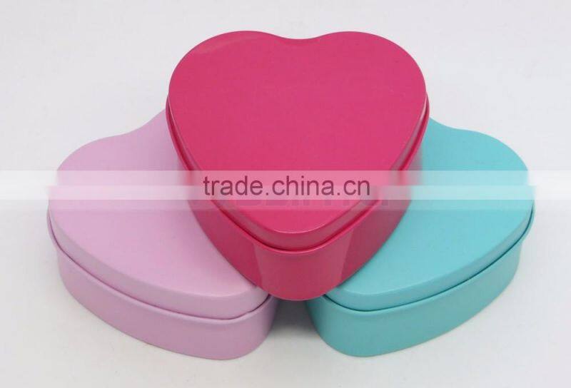 73mm x 38mm Best Choice for Candy Chocolate Factory Price Wedding Heart Tinplate Box