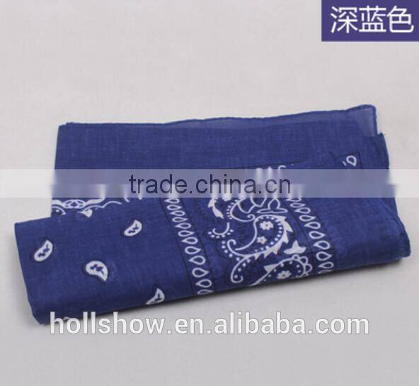 Wholesale Custom Paisley Printed Square Cotton Head Bandana