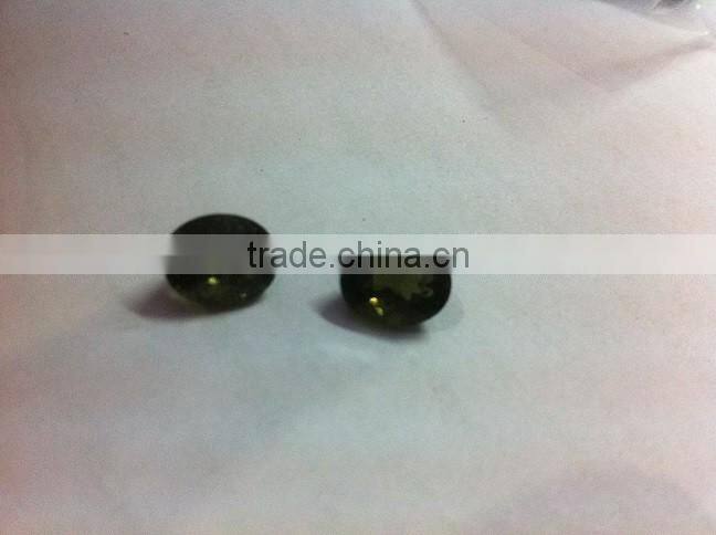 Oval Cut Moldavite Gemstones